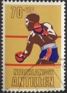 Netherlands Antilles B188 (used cto) 70+25c boxing (1981)