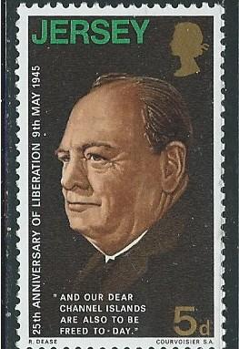 Jersey #27 Churchill (MNH) CV $0.50