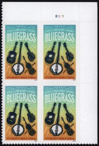 SC#5844 (Forever) Bluegrass Plate Block: UR #B1111 (2024) SA