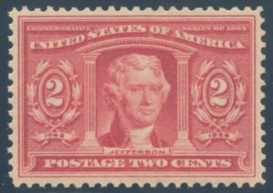 US Scott #324 Mint, VF/XF, NH, PFC (Graded 85)