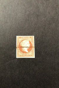 Cuba under Spanish dominion. Blue paper. Wmk 104 imperf