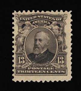 AFFORDABLE GENUINE SCOTT #308 F-VF MINT OG NH 13¢ PURPLE BLACK BEP ISSUE #11824