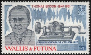 WALLIS & FUTUNA 1981 Thomas Edison; Scott 273; MNH