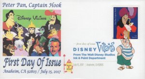 Set of 10 CEC/FM/AFDCS Printed FDCs for the 2017 Disney Villains Issue