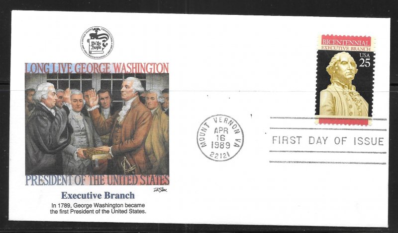 United States 2414 Executive Branch Fleetwood First Day Cover FDC (z1)