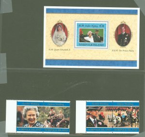 Norfolk Island #628A-631  Single (Complete Set) (Queen)