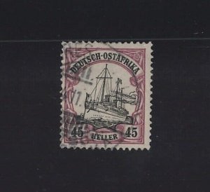 German East Africa Sc #28 (1905) 45h purple & black Kaiser's Yacht Used