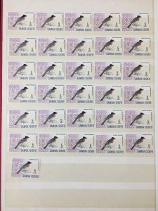 SAMOA 1967/71 Birds Ships Aviation MNH(Apx 450+) in Stockbook (GM1860)