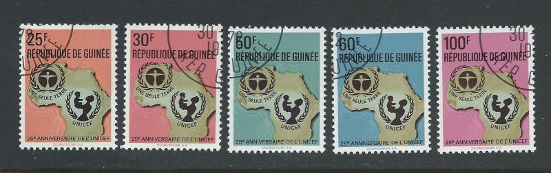 GUINEA SC# 625-9 VF U 1972