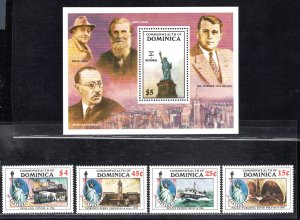 DOMINICA SC# 940-44 FVF/MNH