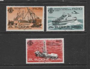 Seychelles - Scott 33-35 - Workboats Issue -1982 - MNH - Set of 3 Stamps