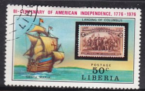 Liberia 708 American Revolution Bicentennial 1975