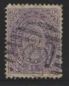 India Travancore Sc#4 Used