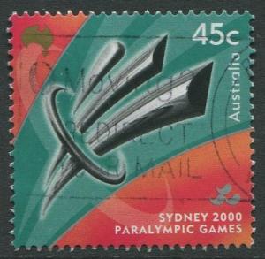 PARALYMPIC TORCH 2000 - 45c LOGO USED