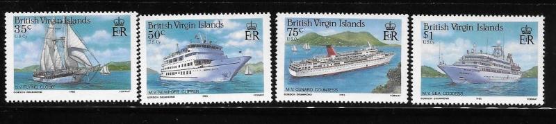 British Virgin islands 1986 Cruise ships MNH