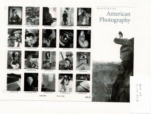 USA #3649 American Photography sheet MNH