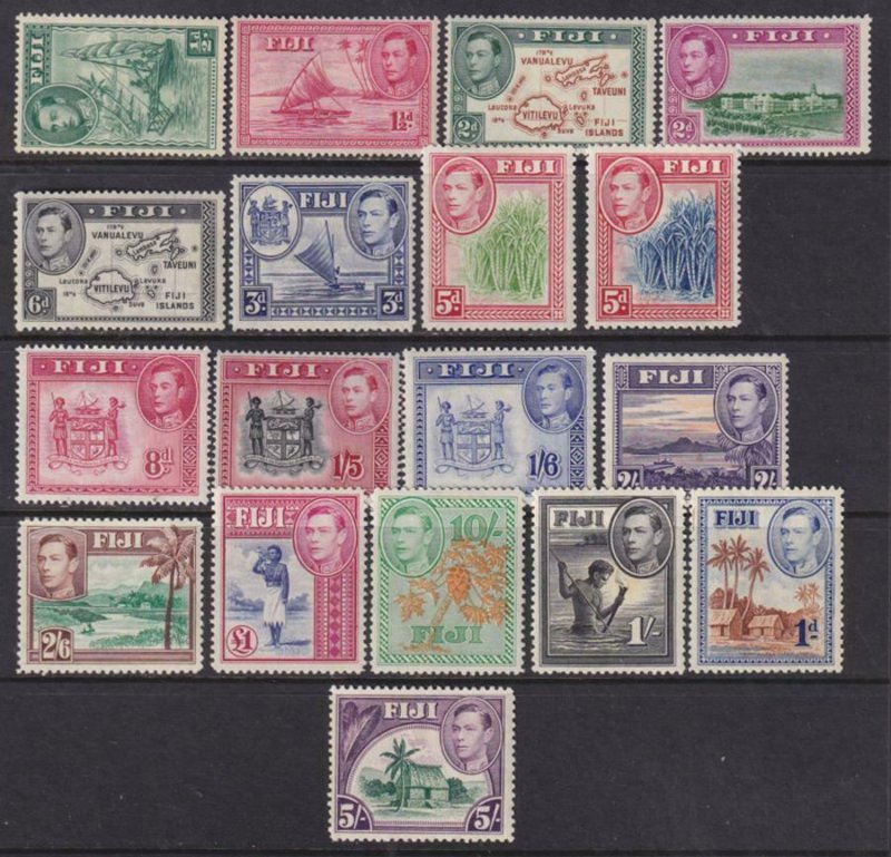 Fiji 1938-1955 SC 117-131B MLH Set