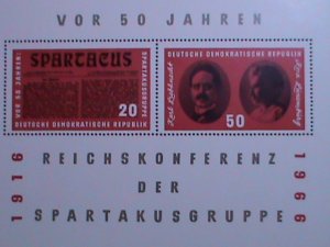 ​GERMANY-DDR 1966-SC#807 50TH ANNIVERSARY-NATIONAL CONFERRENCE-MNH S/S VF