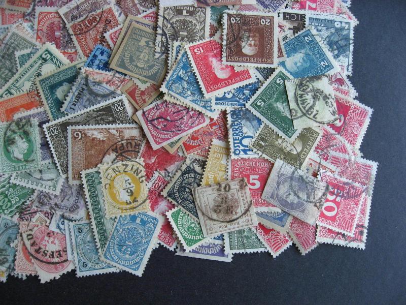 Austria 1930s and older scrap pile (duplicates mixed condition) of 115