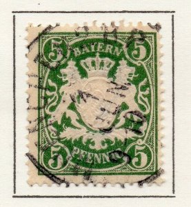 Bayern Bavaria 1890 Early Issue Fine Used 5pf. NW-120736