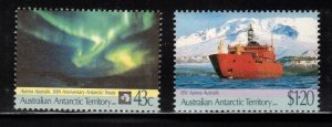 AUSTRALIAN ANTARCTIC 1981 Antarctic Treat Anniversary; Scott L81-82SG 88-89; MNH