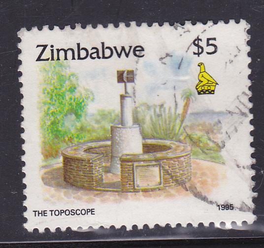 Zimbabwe - 1995 Culture \Toposcope-Harare\ - $5 used