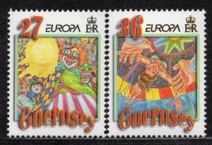 EUROPA 2002 - Guernsey - The Circus - MNH Set