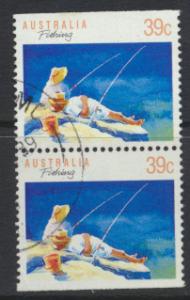 Australia SG 1179  SC# 1109  Fishing pair Used / FU  see details