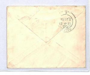 CS203 INDIA 1935 Jubbulpore Cover WAZIRISTAN Military Signals {samwells-covers}