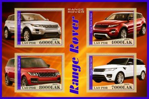 Stamps. Cars. Range Rover  2019 year 1+1 sheets perforated