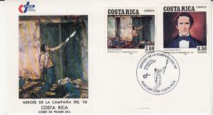 Costa Rica #293 & 295 FDC