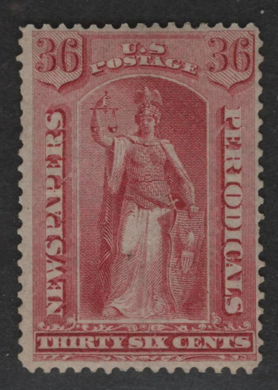 $US Sc#PR18 M/F-VF regummed 1 S.P., Newspaper stamp, Cv. $350