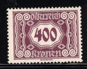 Austria 1922  Scott #J121 MLH