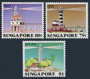 Singapore SC#397-399 LIGHTHOUSES (1982) MNH