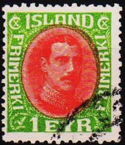 Iceland. 1920 1e S.G.116 Fine Used