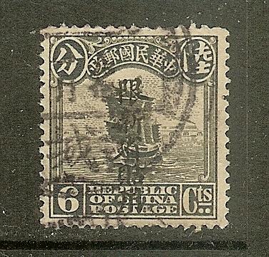 China-Sinkiang, Scott #24, 6c Junk Overprint, Used