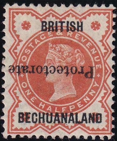 Bechuanaland 1890 SC 53a Mint Inverted Ovpt