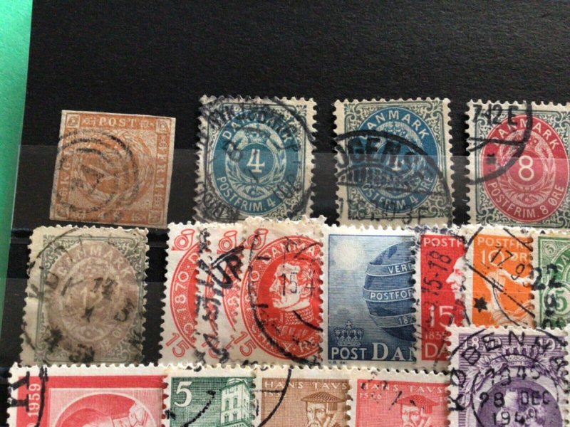 Denmark mounted mint or used stamps A12036