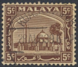 Selangor Malaya    SC# 48   Used  Mosque    see details & scans