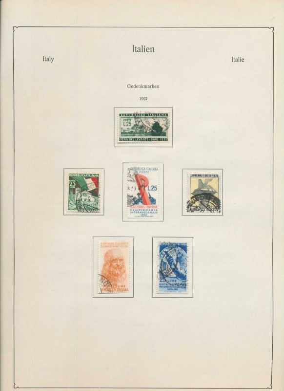 Italy 1945/55 Parcel Airs Used on Pages (Apx 130 Items) (DW708 