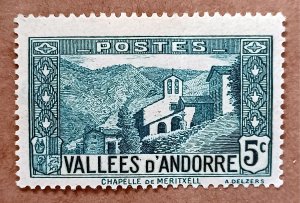 Andorra (French) #26 5c Chapel of Meritxell MLH (1932)