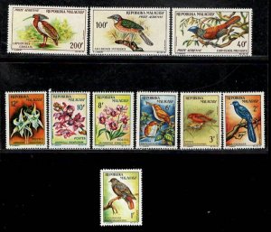 MALAGASY SC# 340-46+C72-74  FVF/MOG