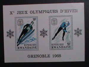 RWANDA-1968 SC#249 10TH WINTER OLYMPIC GAMES=GRENOBLE'68 MNH-S/S VERY FINE