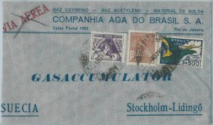 74387 - BRAZIL - POSTAL HISTORY -  4200 Reis on COVER to SWEDEN  1937