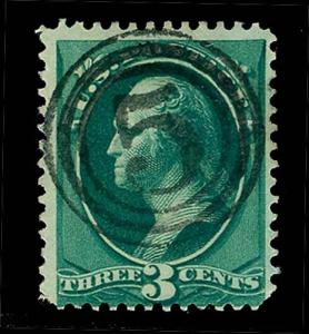 U.S. BANKNOTE CANCELS 184  Used (ID # 68262)