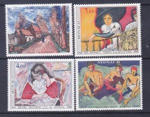 Monaco 1242-45 MNH 1980 Paintings from Paris 1905 Salon Set of 4 Very Fine