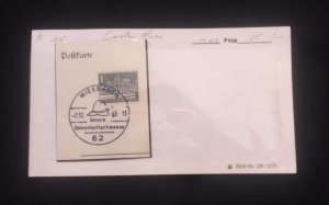 C) 1965. GERMANY. FIRST AIRMAIL ENVELOPE SENT TO COSTA RICA. XF