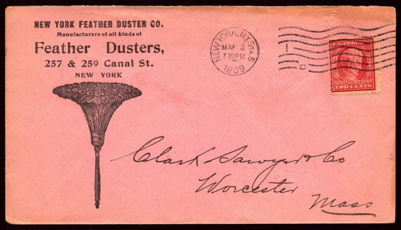 3 May 1909 Illustrated Advert Cover New York Feather Duster Co Showing Duster