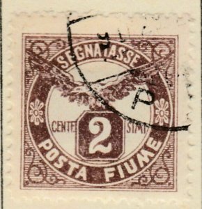 FIUME Segnatasse 1919 2c Usato A8P12F7