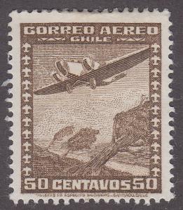 Chile C35 Plane Over Trees 1936